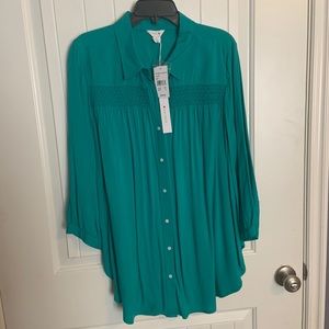 Turquoise green Tunic Blouse